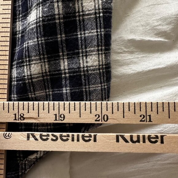 Arizona Jean Company Women's Plaid Long Sleeve Shirt Size Large 100% Cotton - Picture 6 of 9